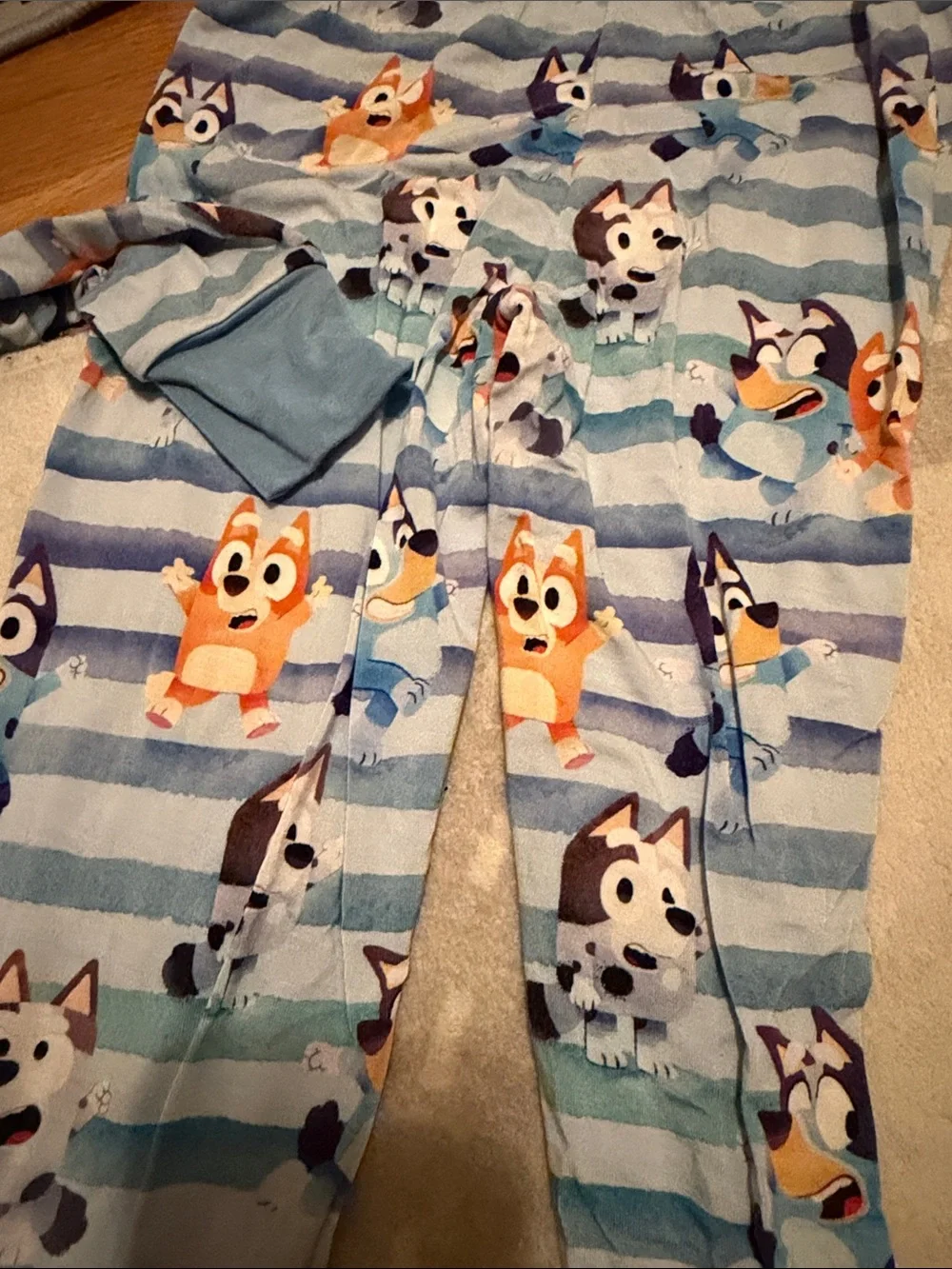 Little sleepies bluey pajamas